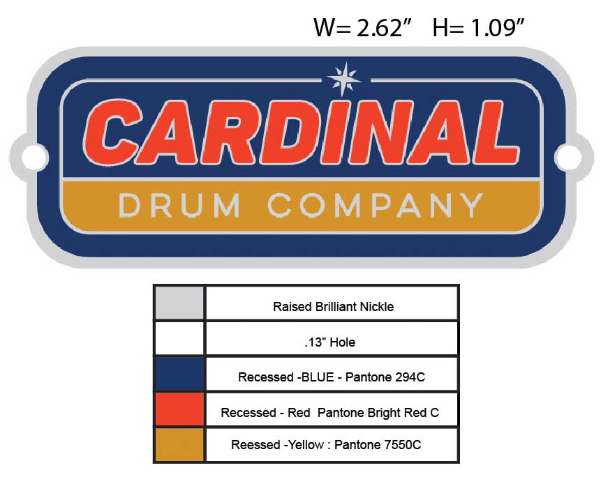 Custom Drum Badges Premium Quality Custom Metal Badges and Nameplates